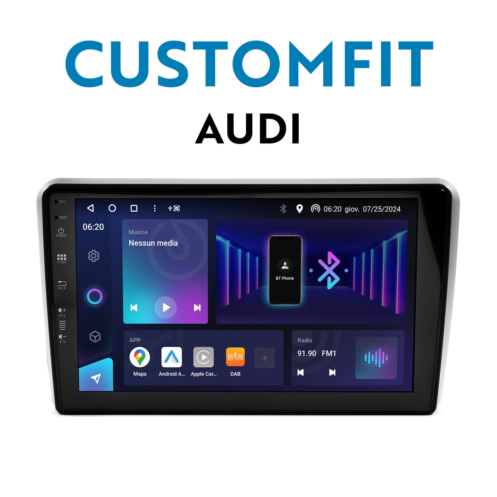 Pulsanti_Sezioni CUSTOMFIT AUDI