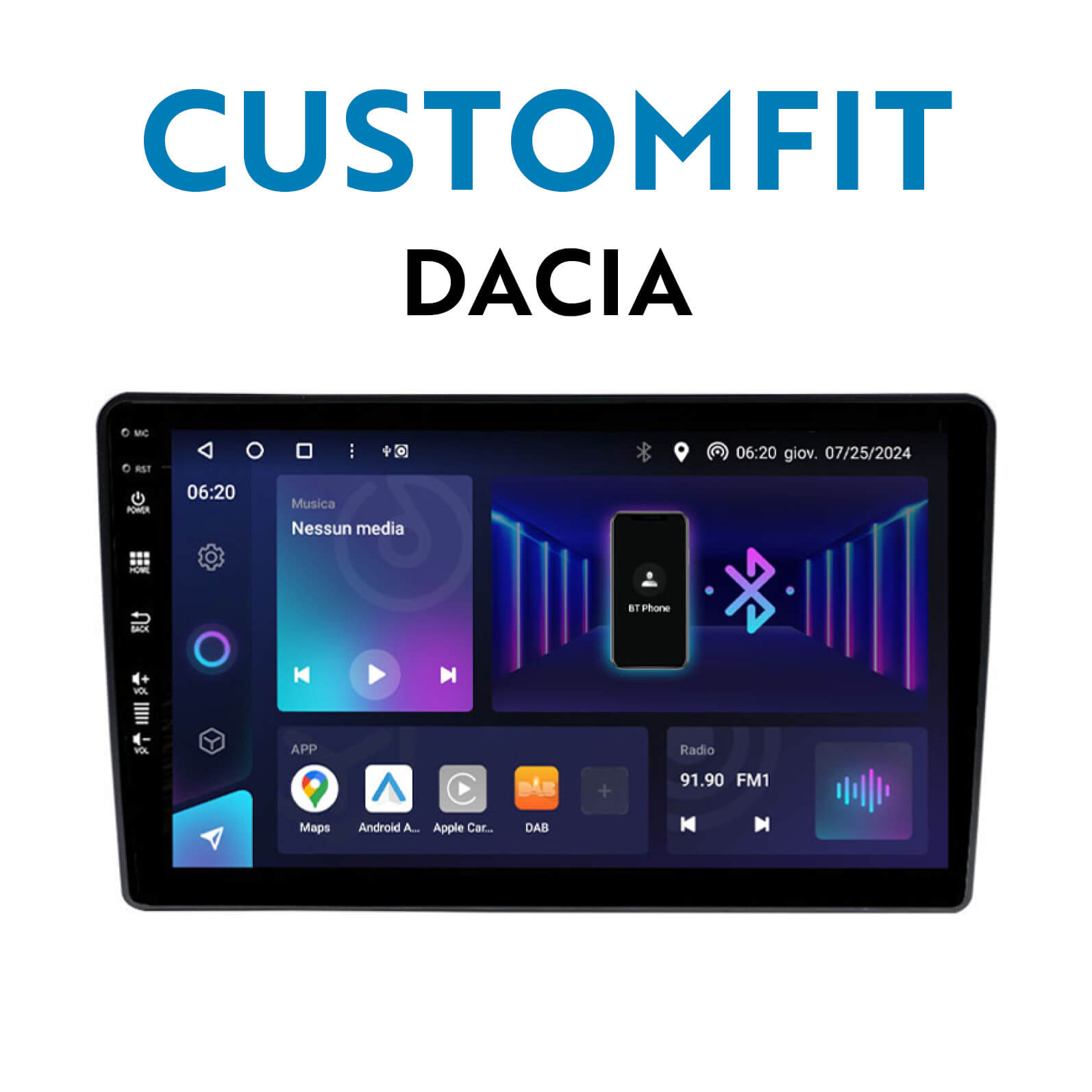 Pulsanti_Sezioni CUSTOMFIT DACIA